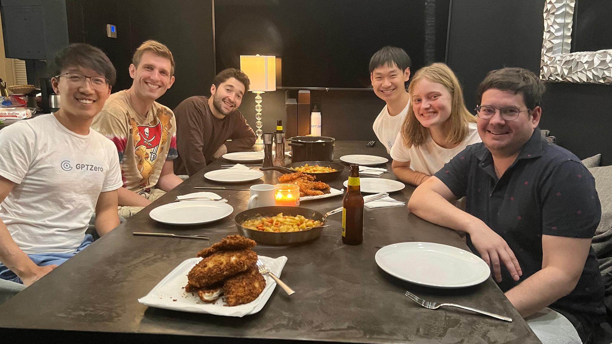 GPTZero team employees at an offsite in Miami