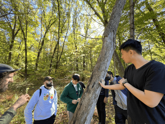 GPTZero team employees at an offsite in Hudson Valley